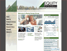 Tablet Screenshot of equitydesigngroup.com